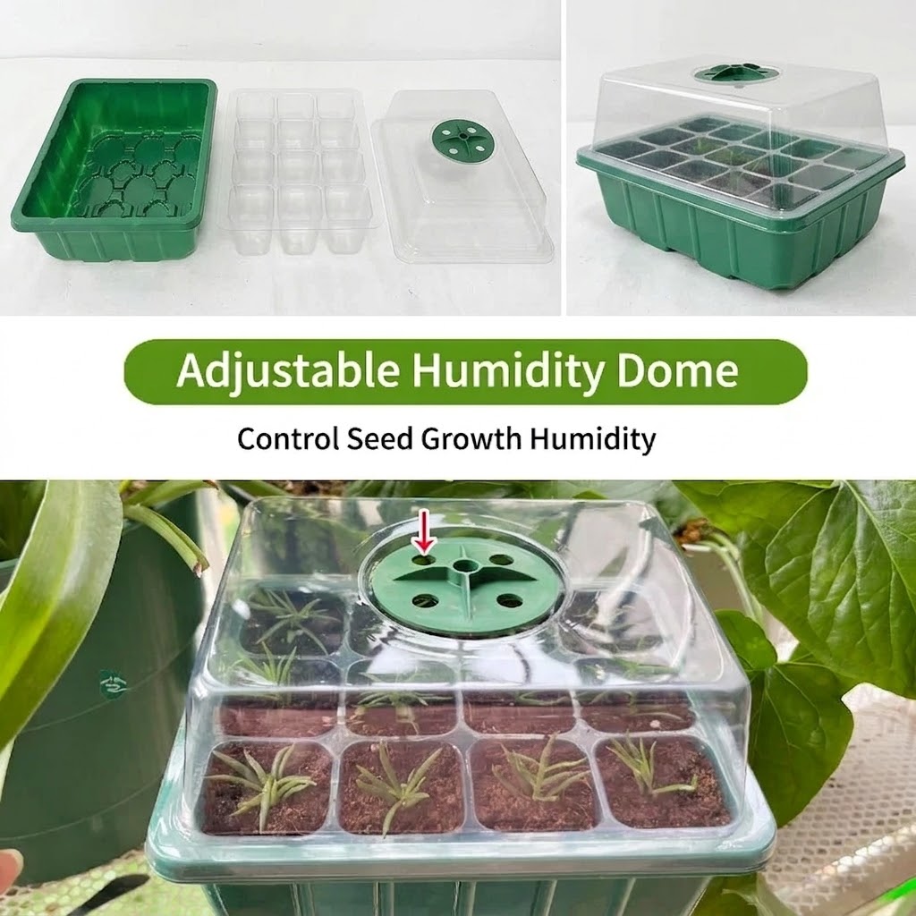 Seed Starter Tray with Plant L - огляд і ціна Humidity Dome Kit