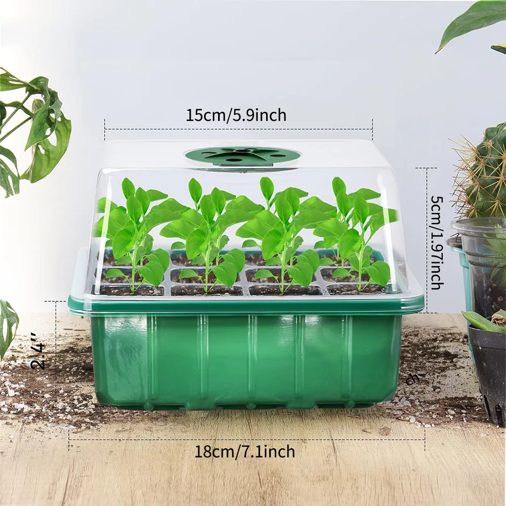 Seed Starter Tray with Plant L - огляд і ціна Humidity Dome Kit