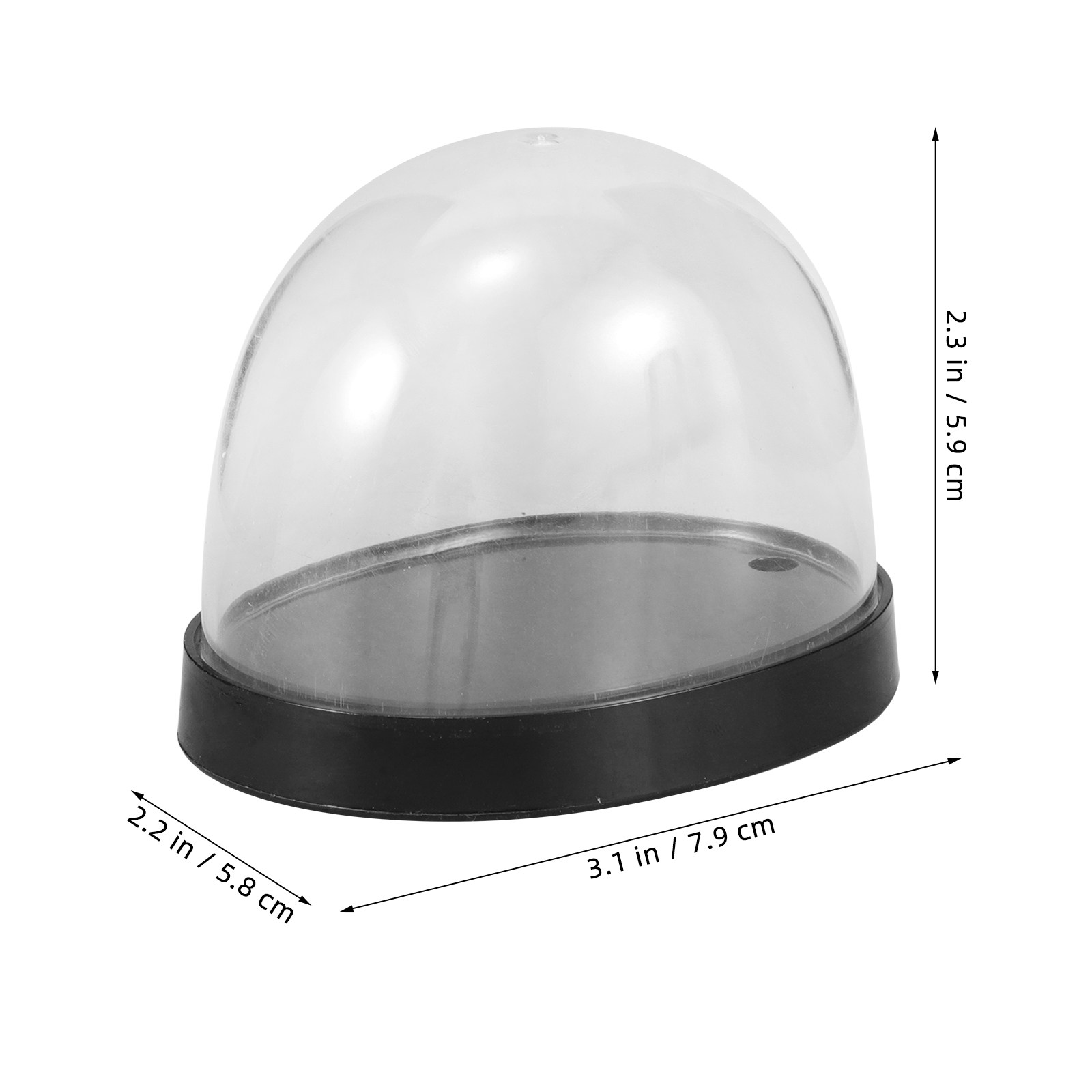 5Sets High-Transparency Plasti - огляд і ціна Plastic Dome Clear