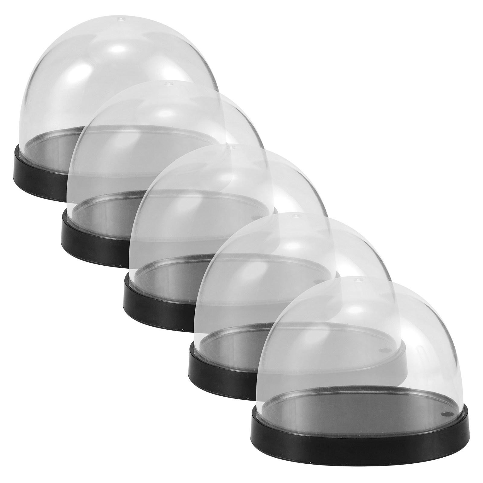 5Sets High-Transparency Plasti - огляд і ціна Plastic Dome Clear